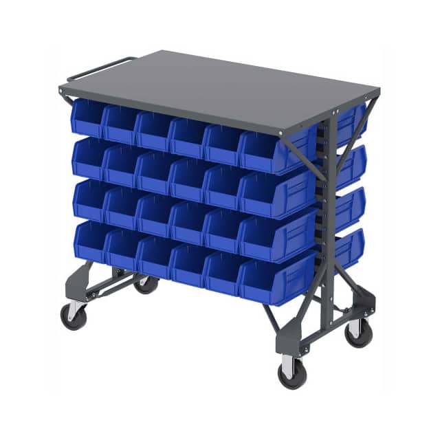 B2065792 AKRO-MILLS SHELF-TOP BIN CART, (