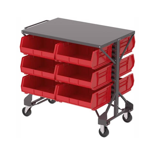 B2065797 AKRO-MILLS SHELF-TOP BIN CART, (
