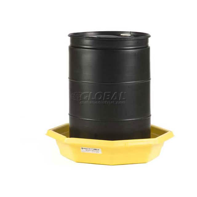 8091-YE DRUMS-UP, 7-1/2"H, 20 GAL. CAP.