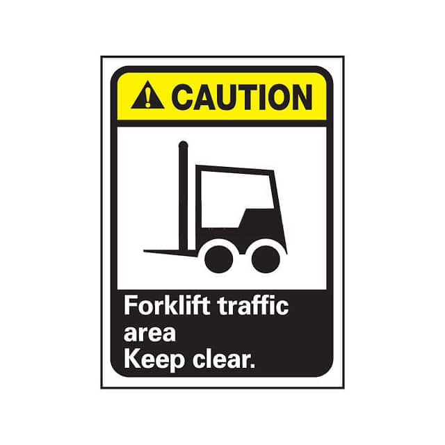CGA7R CAUTION FORKLIFT TRAFFIC AREA SI