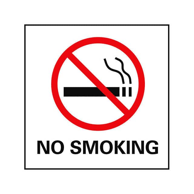 S1R NO SMOKING SIGN- PLASTIC 7X7