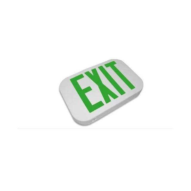 CEXROD-GR-EM COMPACT LED EXIT SIGN EMLIGHT GN