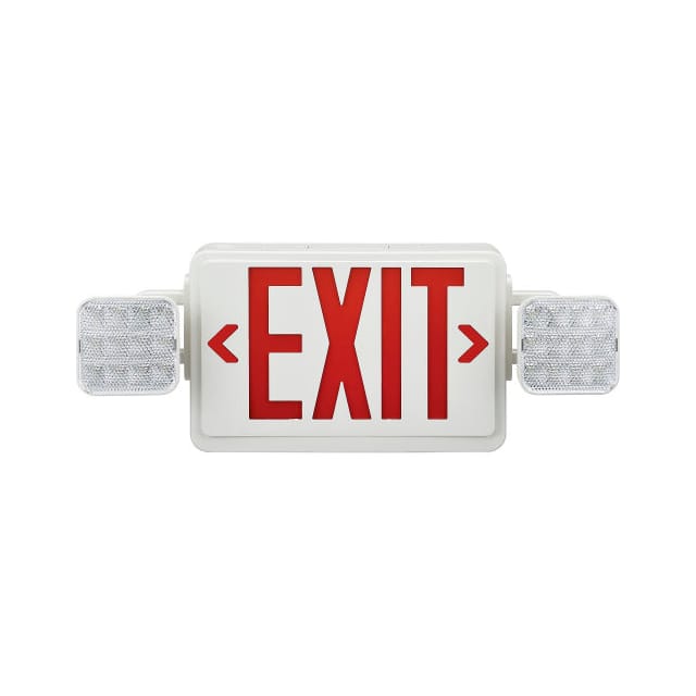 JLEC2RW COMBO LED EMERGENCY EXIT SIGN, R