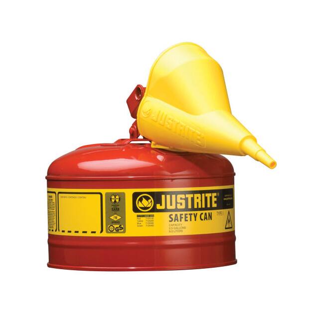 7125110 JUSTRITE SAFETY CAN TYPE I-2-1/2