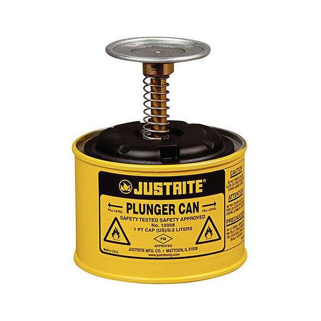 10018 JUSTRITE PLUNGER CAN, 1-PINT