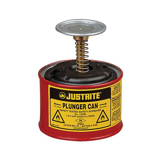 10008 JUSTRITE PLUNGER CAN, 1-PINT