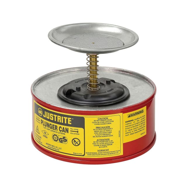 1010-8 JUSTRITE SAFETY PLUNGER CAN, 1 Q