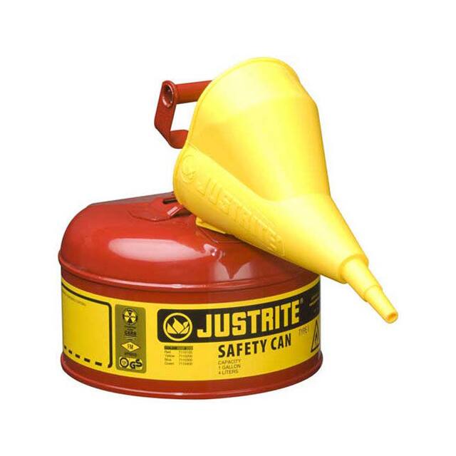 7110110 JUSTRITE TYPE I STEEL SAFETY CAN