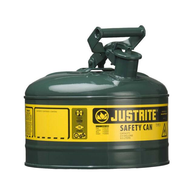 7110400 JUSTRITE TYPE I STEEL SAFETY CAN