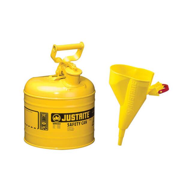 7120210 JUSTRITE TYPE I STEEL SAFETY CAN