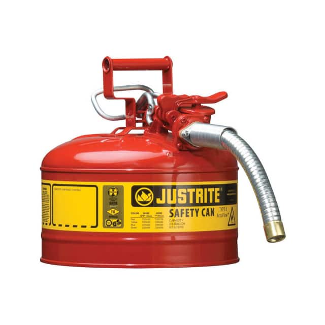 7225130 JUSTRITE TYPE II SAFETY CAN, 2-1