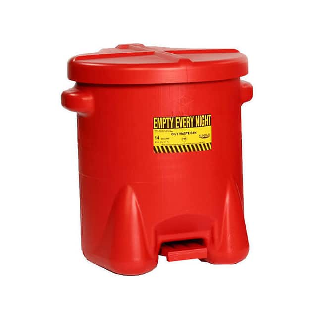 937FL EAGLE POLY WASTE CAN, 14 GALLON,
