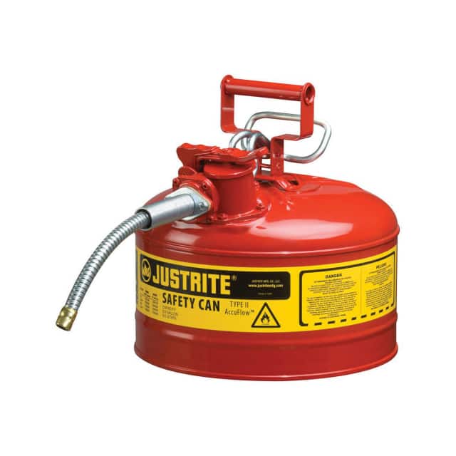 7225120 JUSTRITE TYPE II SAFETY CAN, 2-1