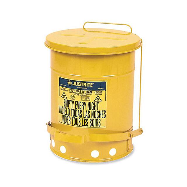 9501 JUSTRITE ALL-STEEL WASTE CAN, 17