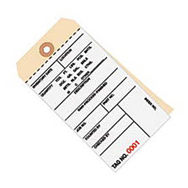 G15101 2 PART CARBONLESS INVENTORY TAG,