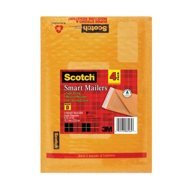 8913-4 SCOTCH POLY BUBBLE MAILER 4-PACK
