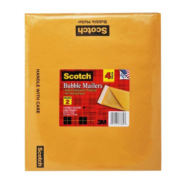 7914-6 SCOTCH KRAFT BUBBLE MAILER 6-PAC
