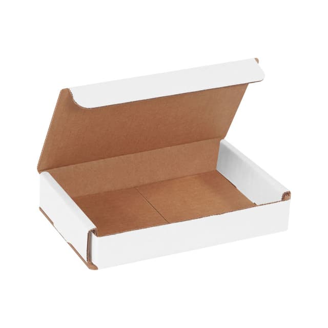 M641 6"X4"X1" WHITE CORRUGATED MAILER