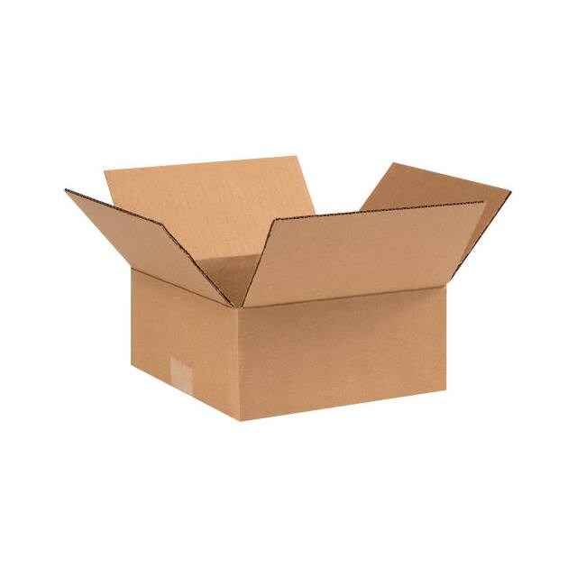 BS090904 9X9X4" FLAT CARDBOARD CORRUGATED