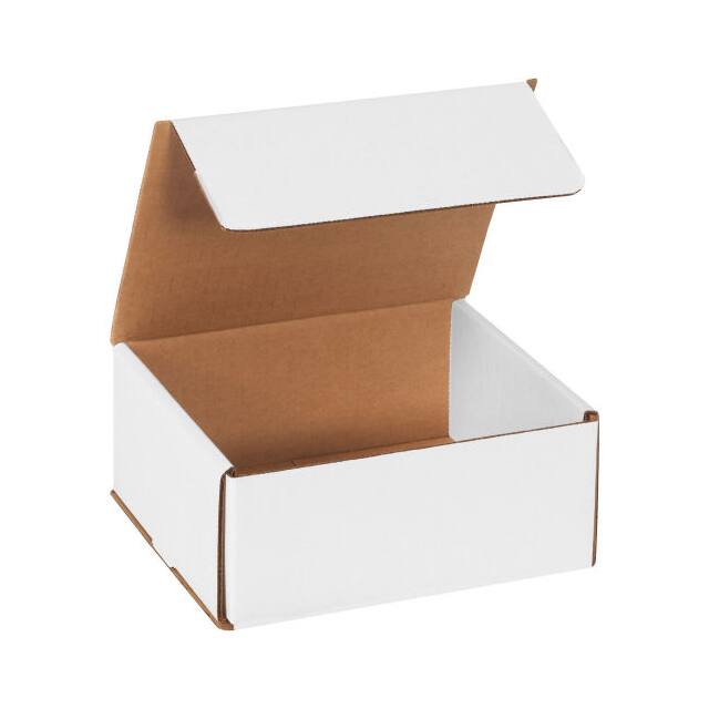 M763 7"X6"X3" WHITE CORRUGATED MAILER