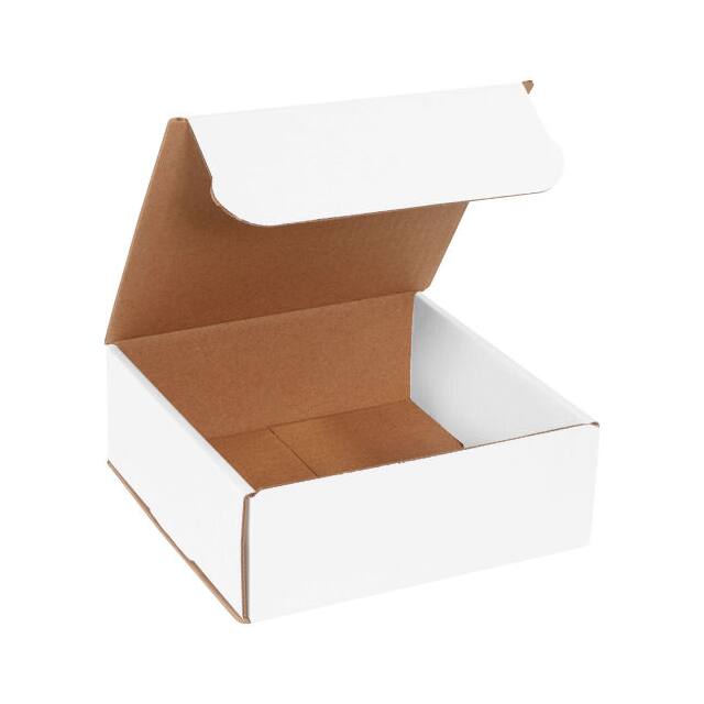 M883 8"X8"X3" WHITE CORRUGATED MAILER