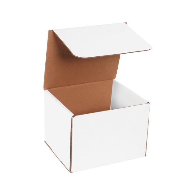 M876 8"X7"X6" WHITE CORRUGATED MAILER