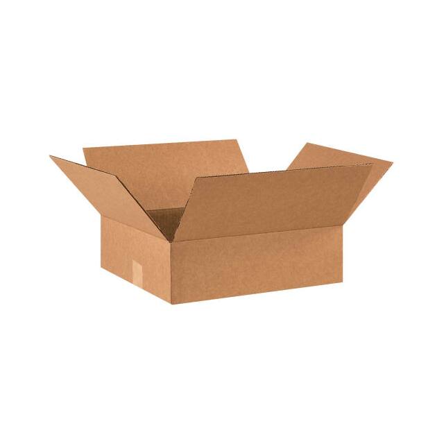 14123R 14X12X3" FLAT CORRUGATED BOXES,