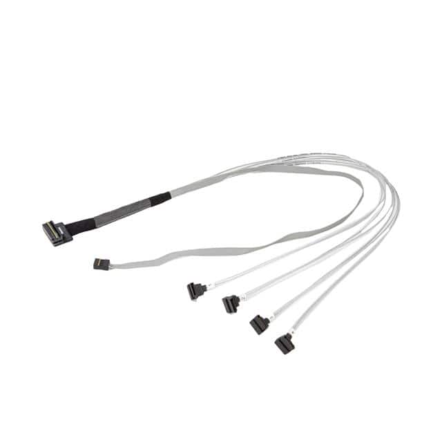 AMPH-87RA4S-RA-650 MINISAS TO 4XSATA RA w/SB 650MM