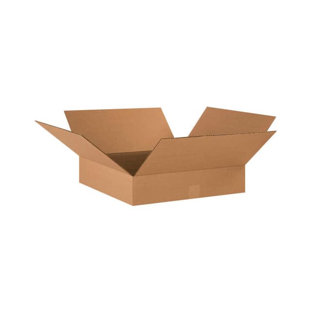 BS171704 17X17X4" FLAT CARDBOARD CORRUGAT