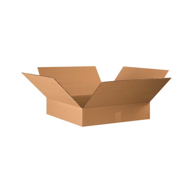 BS222204 22X22X4" FLAT CARDBOARD CORRUGAT