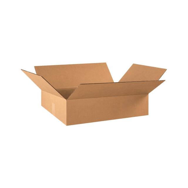 22166 22X16X6" FLAT CORRUGATED BOXES,
