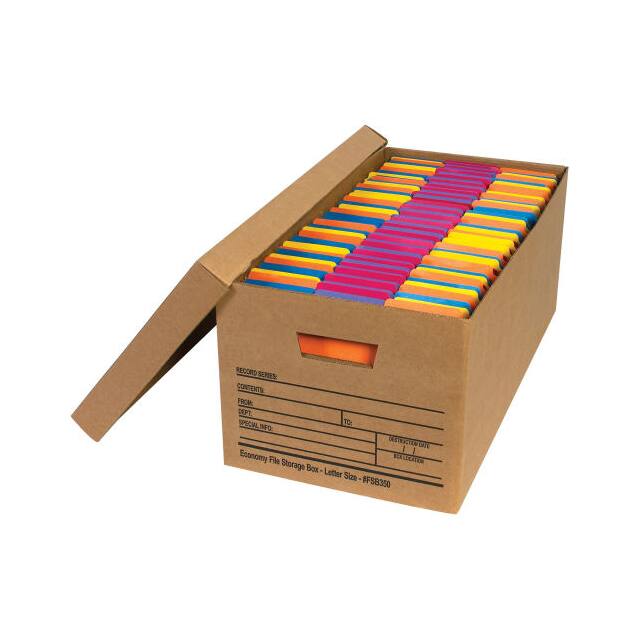 FSB350 ECONOMY FILE STORAGE BOX W/LID,