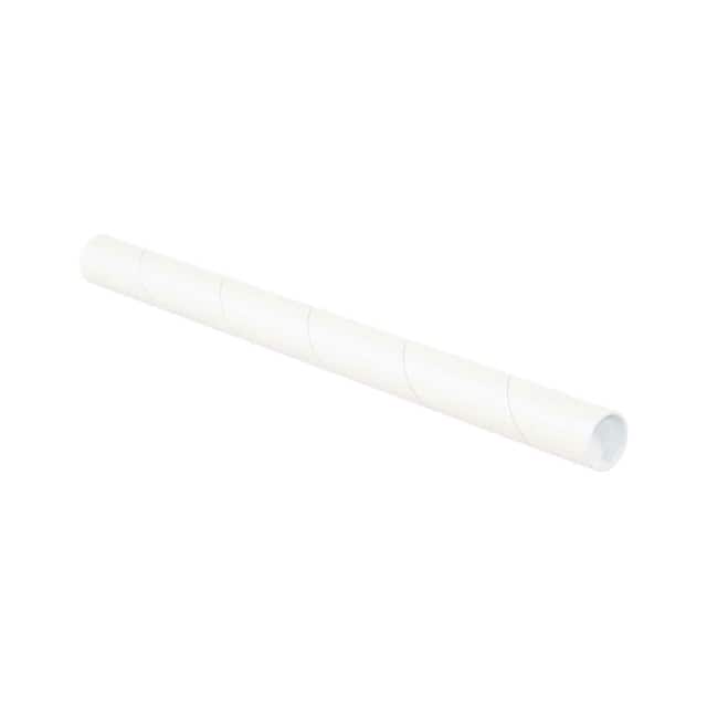 P1512W MAILING TUBE W/CAP, 12"L X 1-1/2
