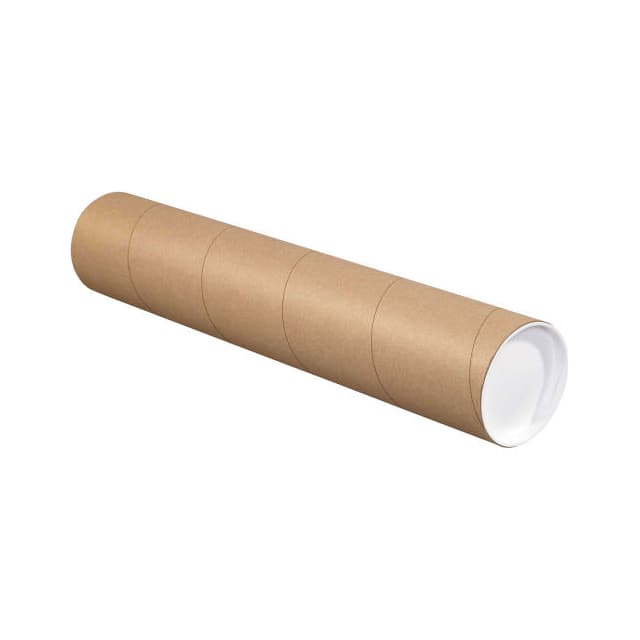 P4024K MAILING TUBE W/CAP, 24"L X 4" DI