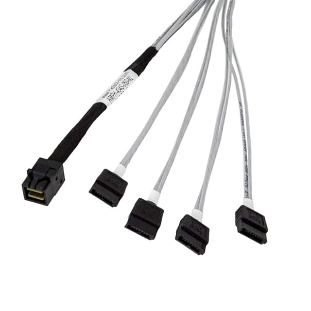 AMPH-434S-050-NL HDMINISAS TO 4XSATA NOLATCH .25M
