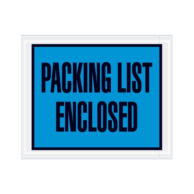 PL403 4-1/2X5-1/2" PKING LIST ENCLOSED