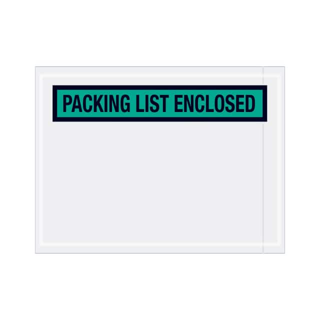 PL489 PANEL FACE ENVELOPES, "PACKING L