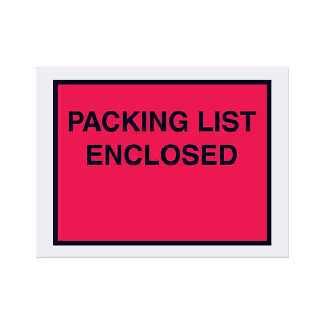 PL413 4-1/2"X6" PKING LIST ENCLOSED, F