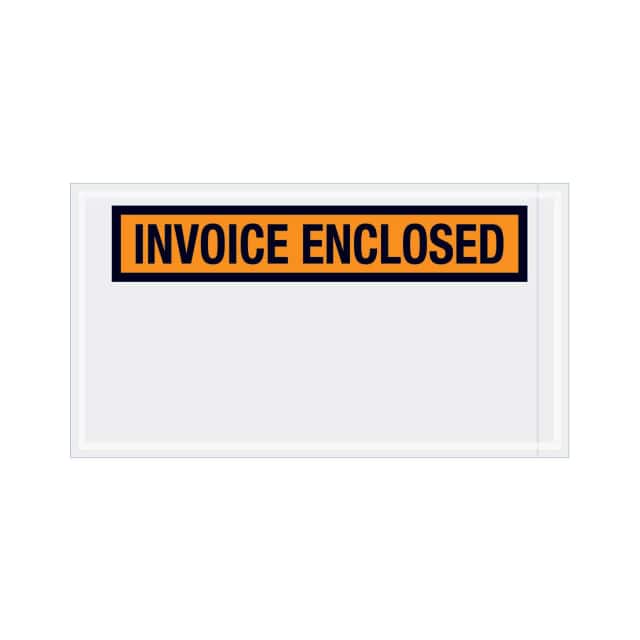 ENVPQ27 5-1/2"X10" INVOICE ENCLOSED, PAN