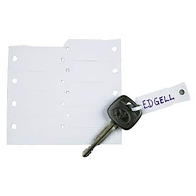 60517 WHITE KEY TAGS, PLASTIC, 1000/PK
