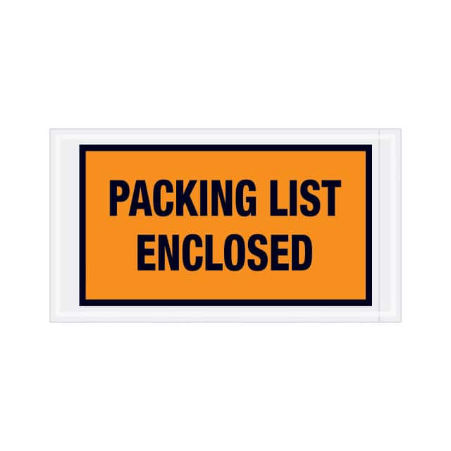 PL426 FULL FACE ENVELOPES, "PACKING LI