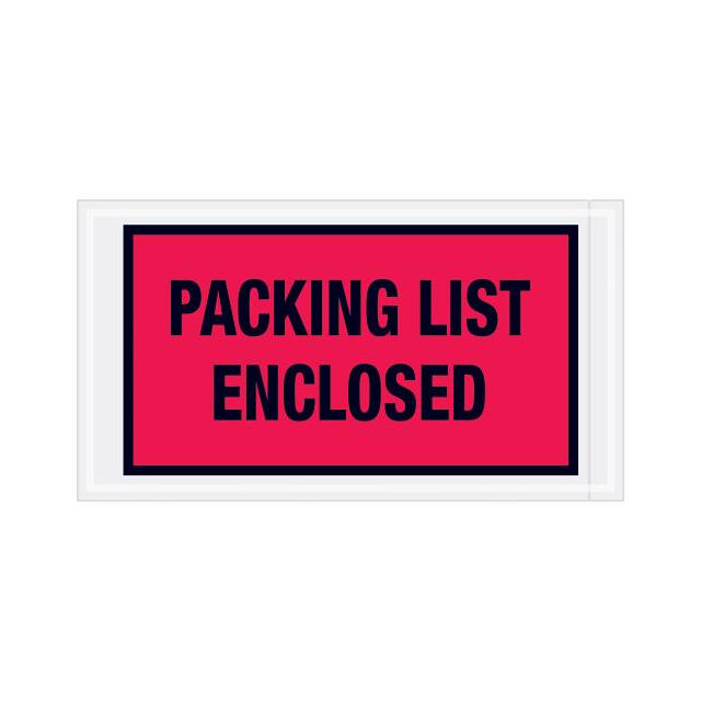 PL427 FULL FACE ENVELOPES, "PACKING LI