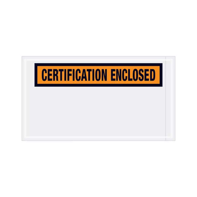 PL439 PANEL FACE ENVELOPES, "CERTIFICA
