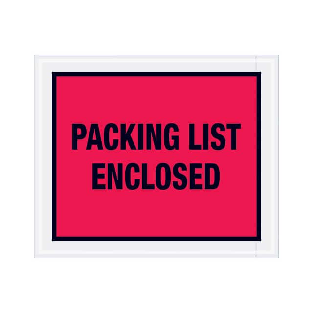 PL430 FULL FACE ENVELOPES, "PACKING LI