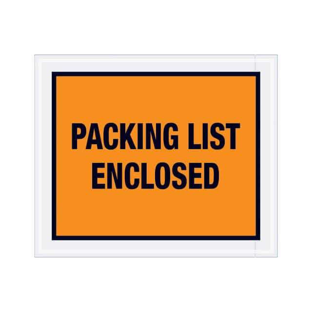 PL429 FULL FACE ENVELOPES, "PACKING LI