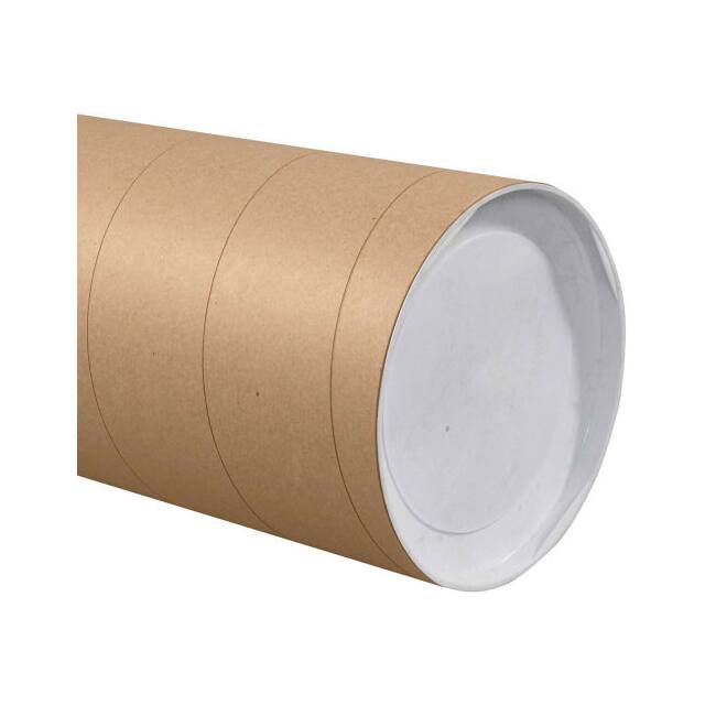 P1036KHD JUMBO MAILING TUBES W/CAPS, 0.12