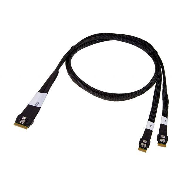 PT-SAS-SL8-SL4X2-050 SLIMSAS 8I TO 2X SLIMSAS 4I 0.5M