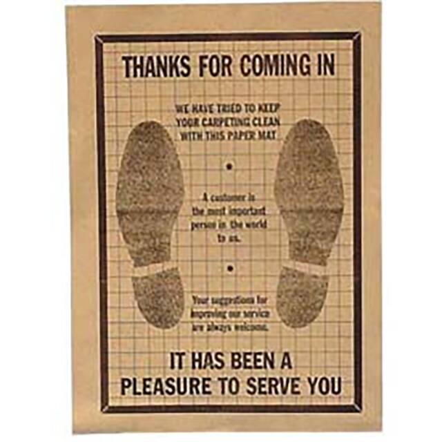 PFM-500 PAPER VEHICLE FLOOR MATS,, 500 M