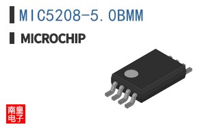 MIC5208-5.0BMM The MIC5208-5.0BMM is a dual 5V fixed output LDO linear voltage regulator from Micrel Inc. It delivers up to 50mA per regulator with a low dropout voltage of 0.5V at 50mA, in an 8-MSOP surface mount package.