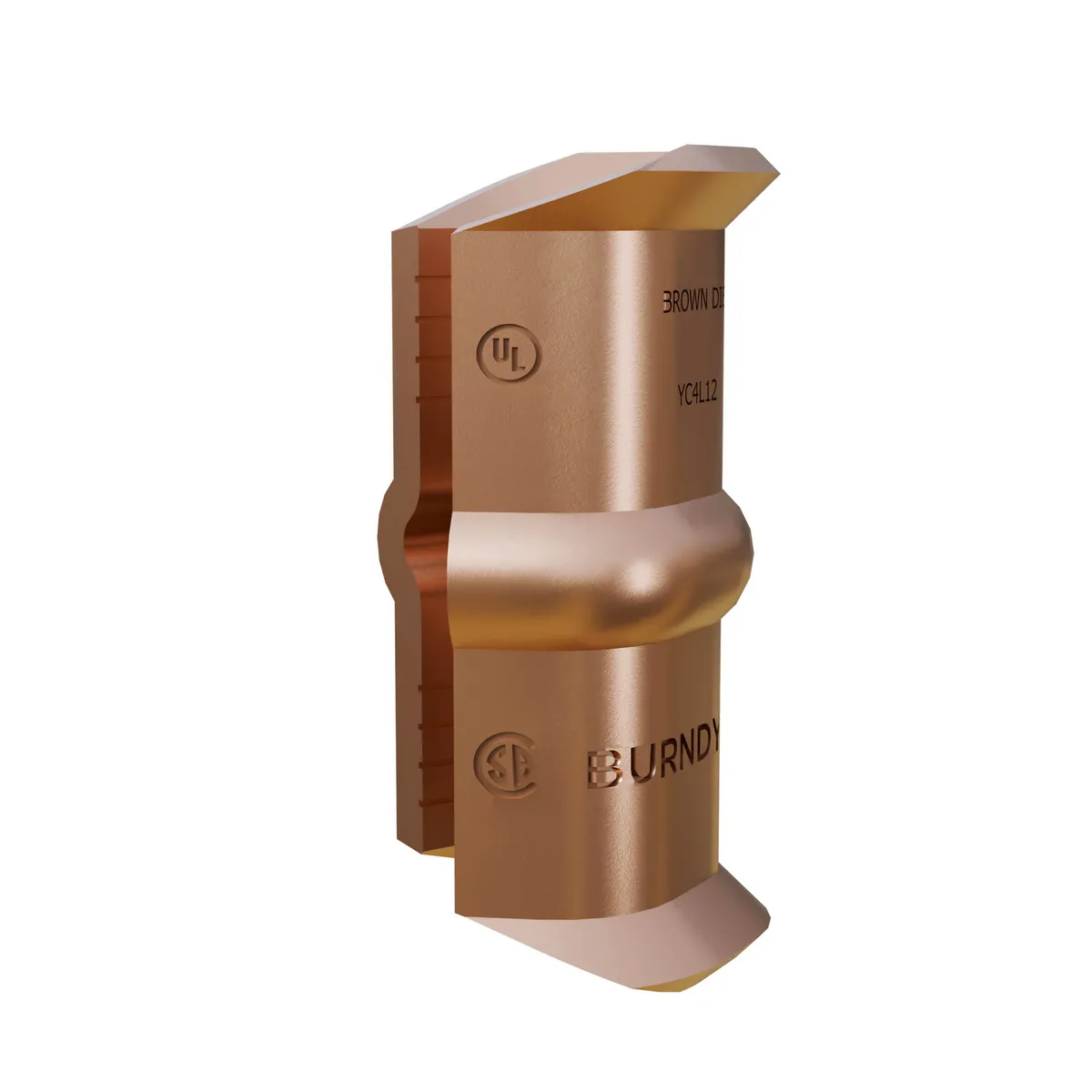 YC4L12 The Burndy YC4L12 is a copper compression C-tap connector designed for wire tapping applications. It supports a maximum voltage of 35000V.